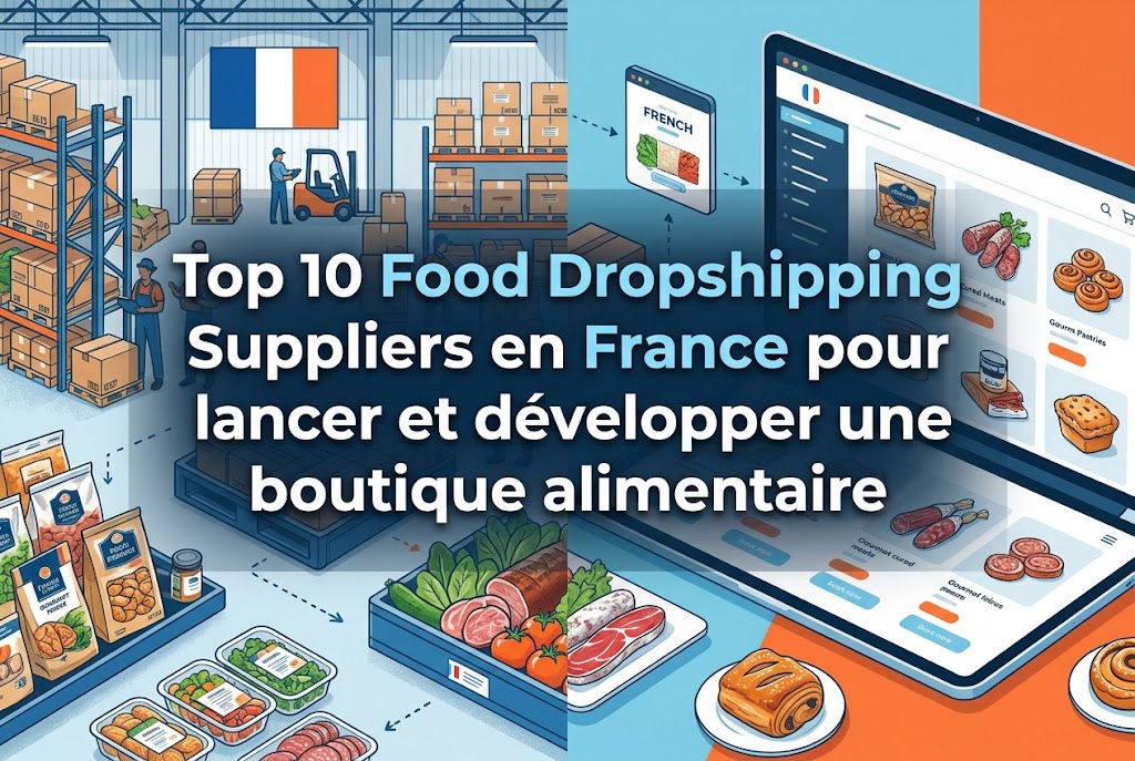 Top 10 Food Dropshipping Suppliers en France pour lancer et développer une boutique alimentaire