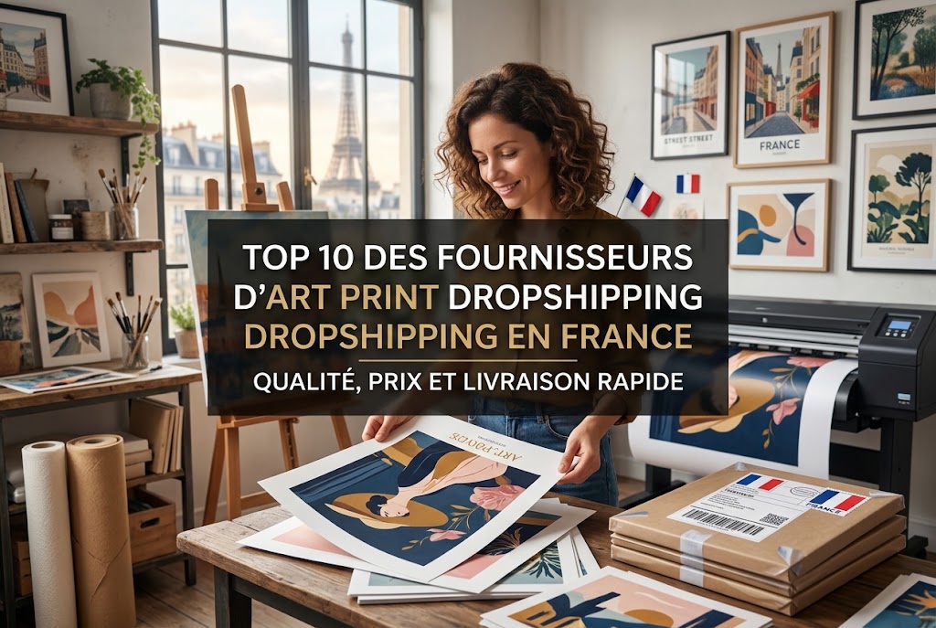 Top 10 des fournisseurs d’art print dropshipping en France : qualité, prix et livraison rapide