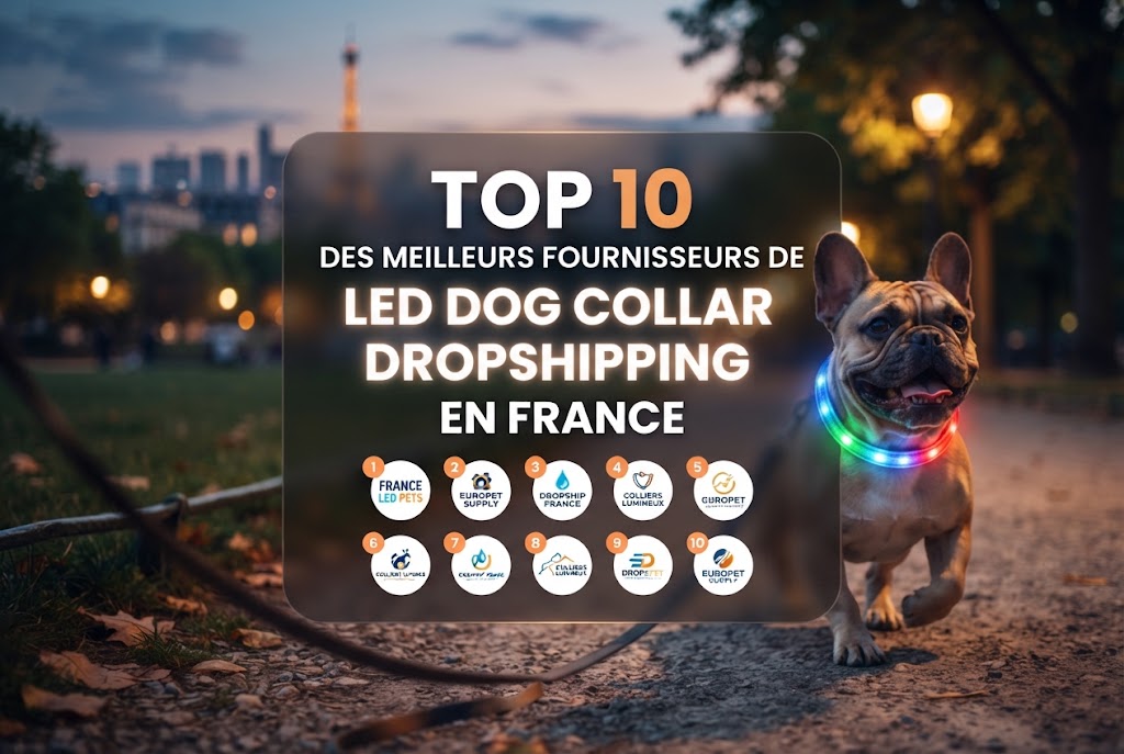 Top 10 des meilleurs fournisseurs de LED Dog Collar Dropshipping en France