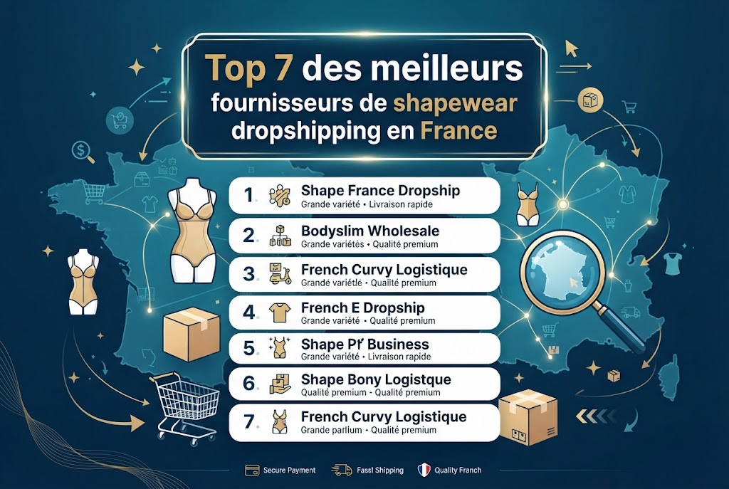 Top 7 des meilleurs fournisseurs de shapewear dropshipping en France